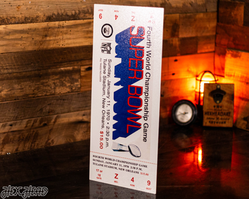 Kansas City Chiefs Super Bowl LV Ticket Stub Single Layer Metal Wall Art