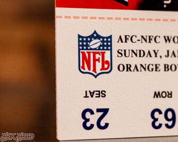 Baltimore Colts Personalized Super Bowl V Ticket Stub Single Layer Metal Wall Art