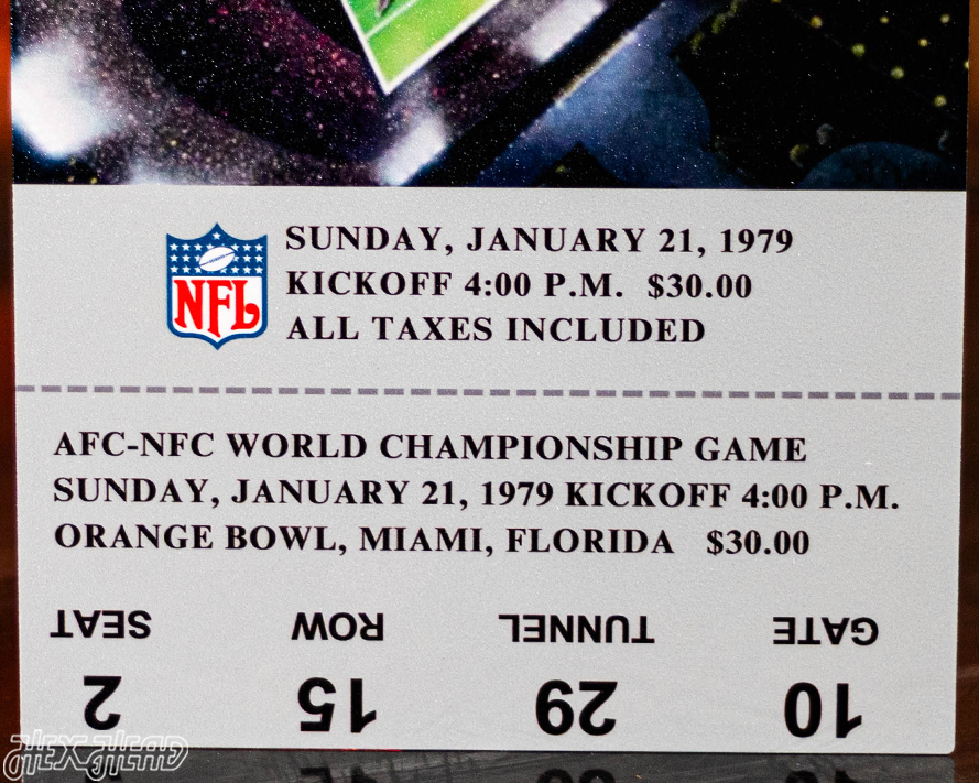 Pittsburgh Steelers Super Bowl XIII Ticket Stub Single Layer Metal Wall Art