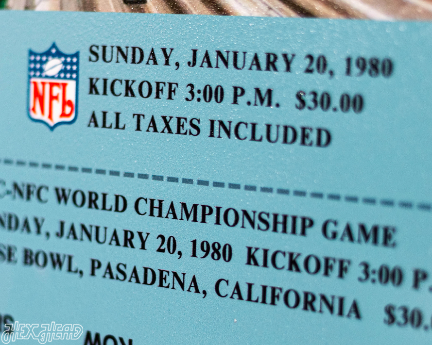 Pittsburgh Steelers Personalized Super Bowl XIV Ticket Stub Single Layer Metal Wall Art