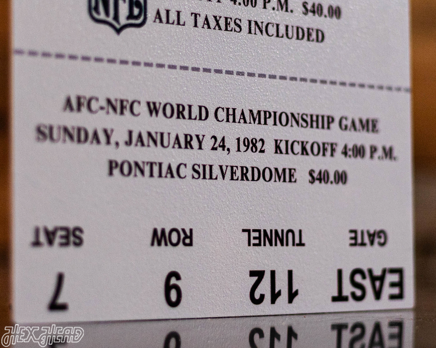 San Francisco 49ers Super Bowl XVI Ticket Stub Single Layer Metal Wall Art