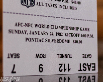 San Francisco 49ers Super Bowl XVI Ticket Stub Single Layer Metal Wall Art