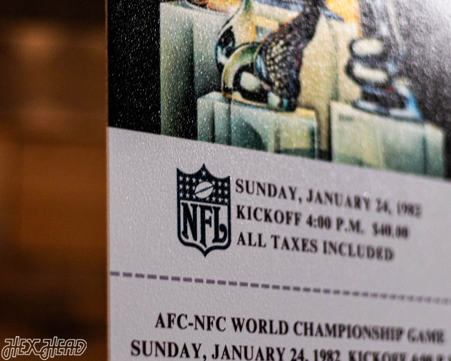 San Francisco 49ers Super Bowl XVI Ticket Stub Single Layer Metal Wall Art