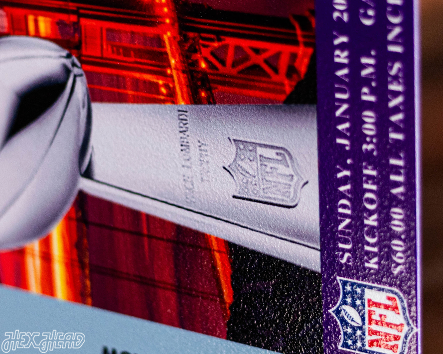 San Francisco 49ers Super Bowl XIX Ticket Stub Single Layer Metal Wall Art