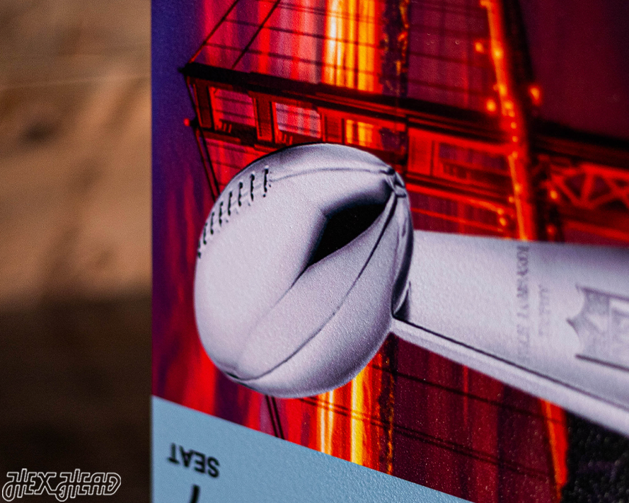 San Francisco 49ers Super Bowl XIX Ticket Stub Single Layer Metal Wall Art