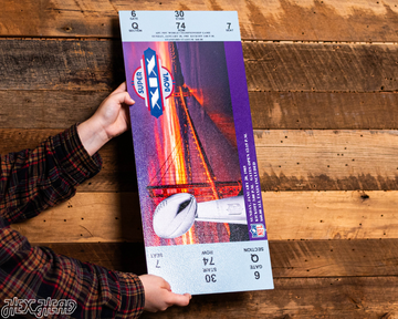 San Francisco 49ers Super Bowl XIX Ticket Stub Single Layer Metal Wall Art