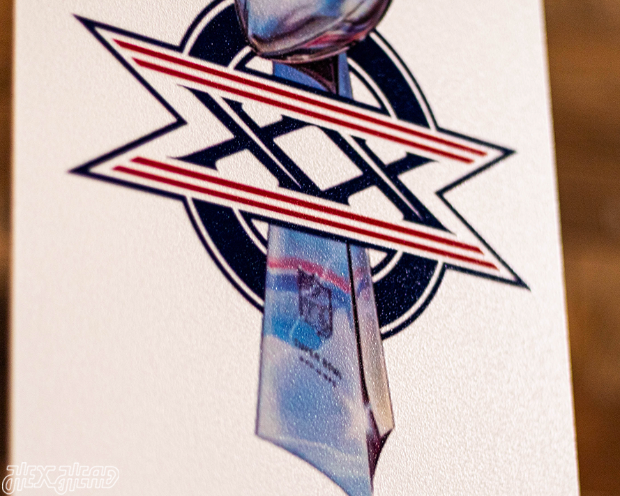 Chicago Bears Super Bowl XX Ticket Stub Single Layer Metal Wall Art