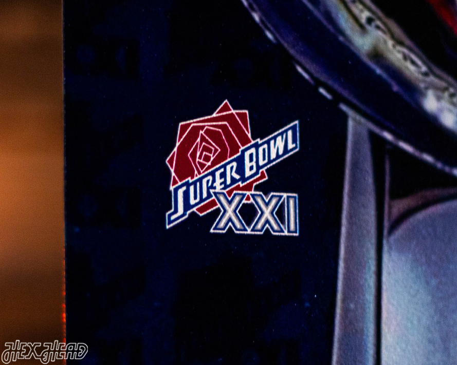 New York Giants Personalized Super Bowl XXI Ticket Stub Single Layer Metal Wall Art