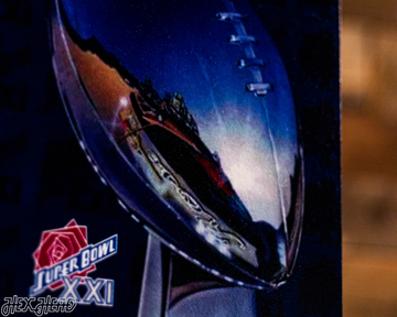New York Giants Personalized Super Bowl XXI Ticket Stub Single Layer Metal Wall Art