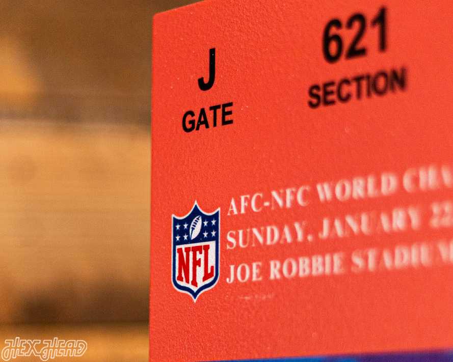 San Francisco 49ers Super Bowl XXIII Ticket Stub Single Layer Metal Wall Art