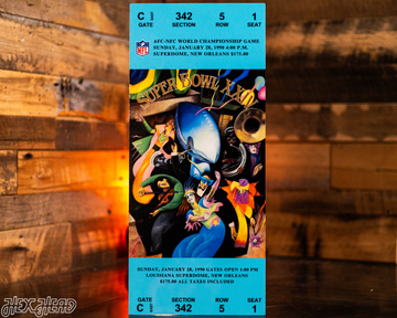 San Francisco 49ers Super Bowl XXIV Ticket Stub Single Layer Metal Wall Art