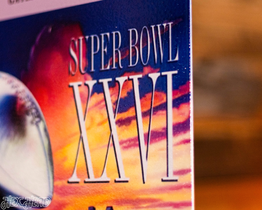 Washington Commanders Personalized Super Bowl XXVI Ticket Stub Single Layer Metal Wall Art