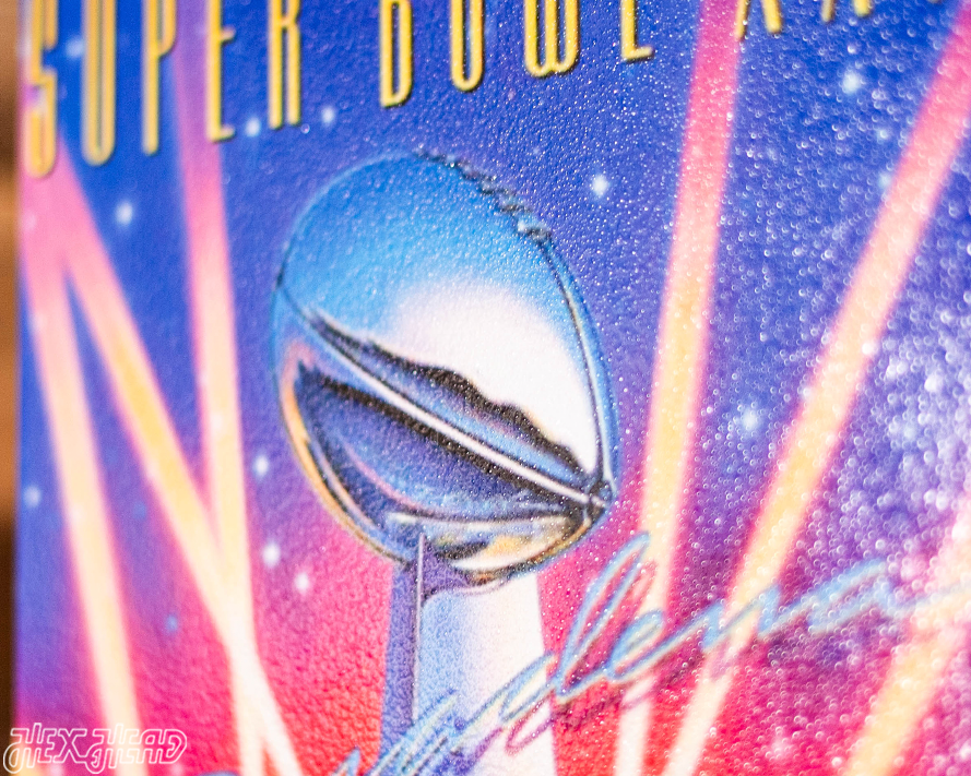 Dallas Cowboys Personalized Super Bowl XXVII Ticket Stub Single Layer Metal Wall Art