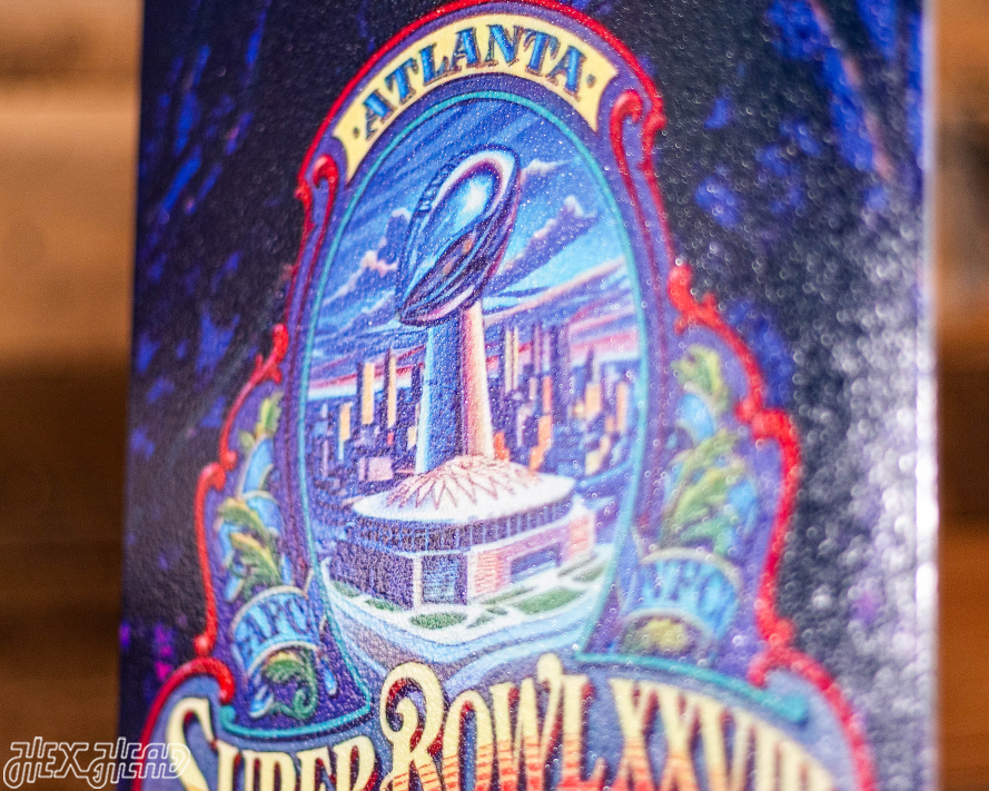 Dallas Cowboys Personalized Super Bowl XXVIII Ticket Stub Single Layer Metal Wall Art