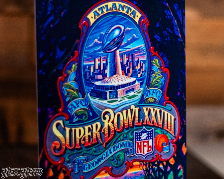 Dallas Cowboys Personalized Super Bowl XXVIII Ticket Stub Single Layer Metal Wall Art