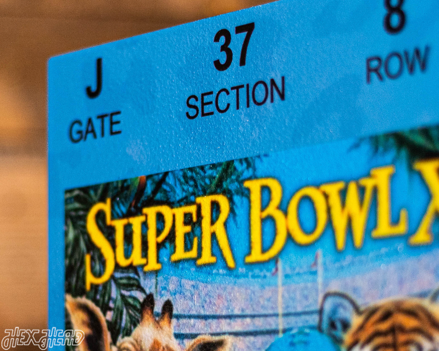 Denver Broncos Super Bowl XXXII Ticket Stub Single Layer Metal Wall Art