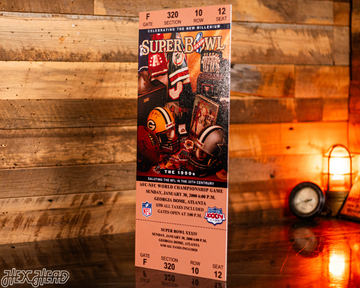 Los Angeles Rams Super Bowl XXXIV Ticket Stub Single Layer Metal Wall Art