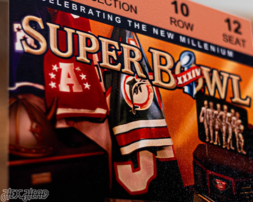 Los Angeles Rams Super Bowl XXXIV Ticket Stub Single Layer Metal Wall Art