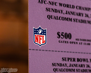 Tampa Bay Buccaneers Super Bowl XXXVII Ticket Stub Single Layer Metal Wall Art