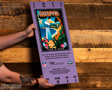 Tampa Bay Buccaneers Super Bowl XXXVII Ticket Stub Single Layer Metal Wall Art