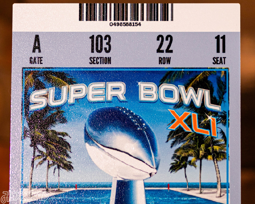 Indianapolis Colts Super Bowl XLI Ticket Stub Single Layer Metal Wall Art