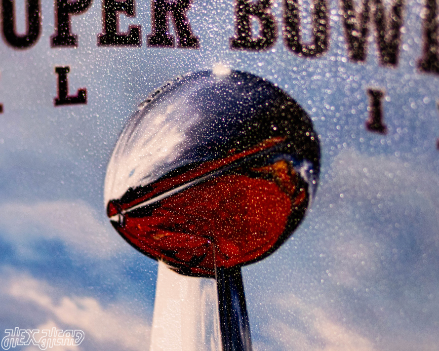 New York Giants Personalized Super Bowl XLII Ticket Stub Single Layer Metal Wall Art