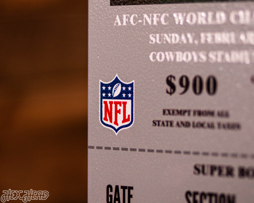 Green Bay Packers Super Bowl XLV Ticket Stub Single Layer Metal Wall Art