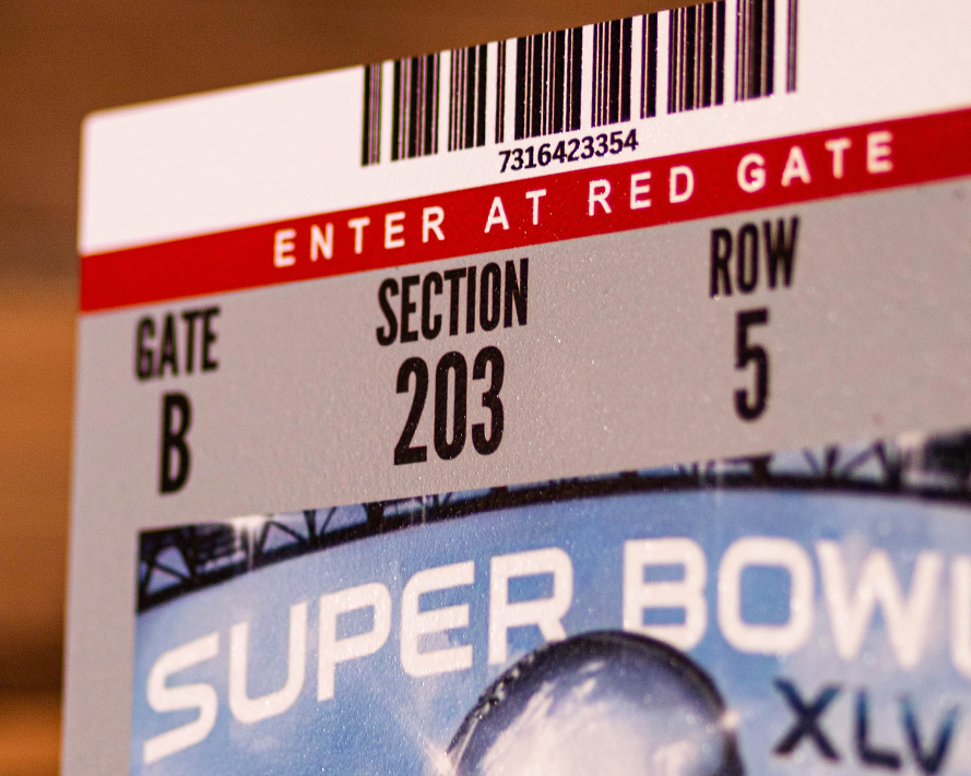 Green Bay Packers Super Bowl XLV Ticket Stub Single Layer Metal Wall Art