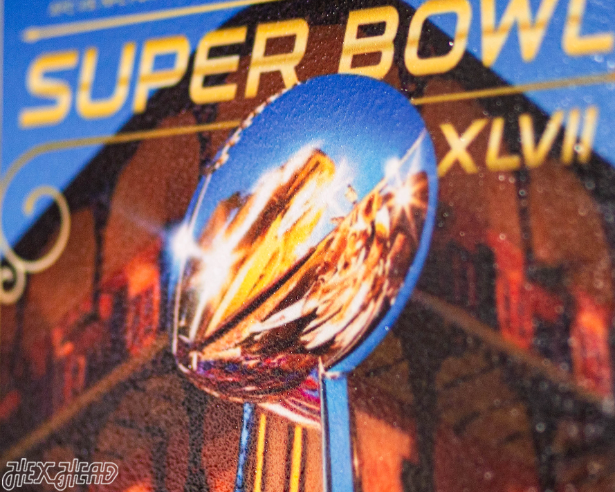 Baltimore Ravens Super Bowl XLVII Ticket Stub Single Layer Metal Wall Art