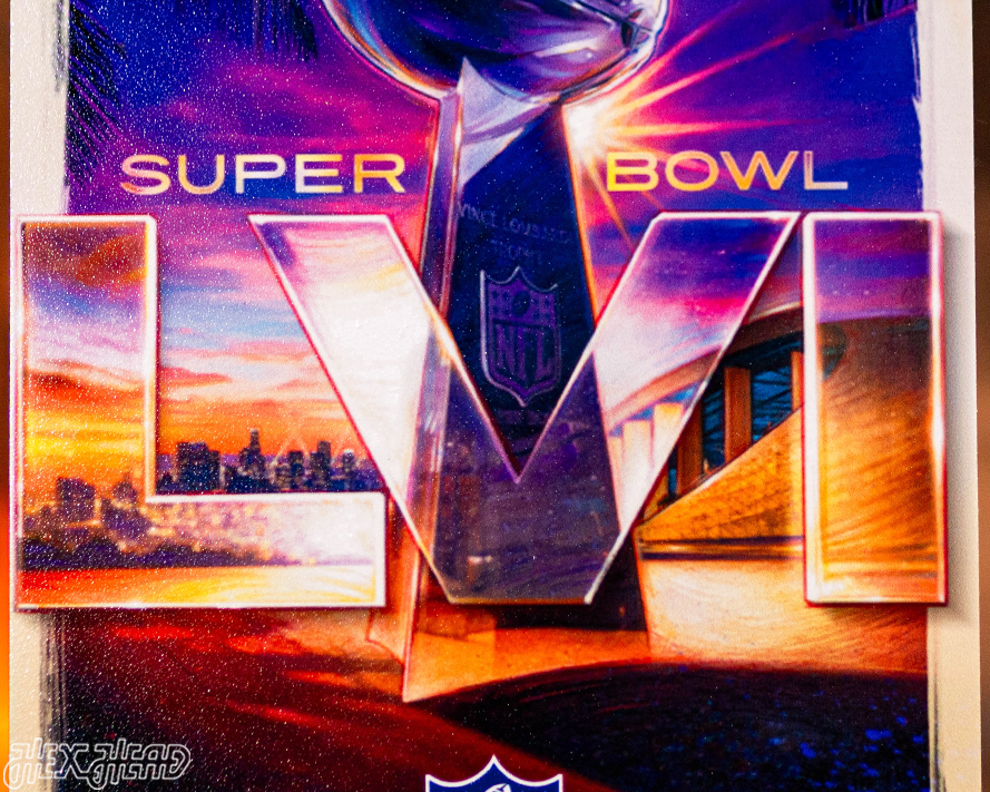 Los Angeles Rams Super Bowl LVI Ticket Stub Single Layer Metal Wall Art