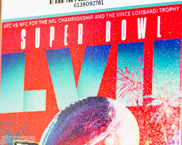 Kansas City Chiefs Super Bowl LVII Ticket Stub Single Layer Metal Wall Art