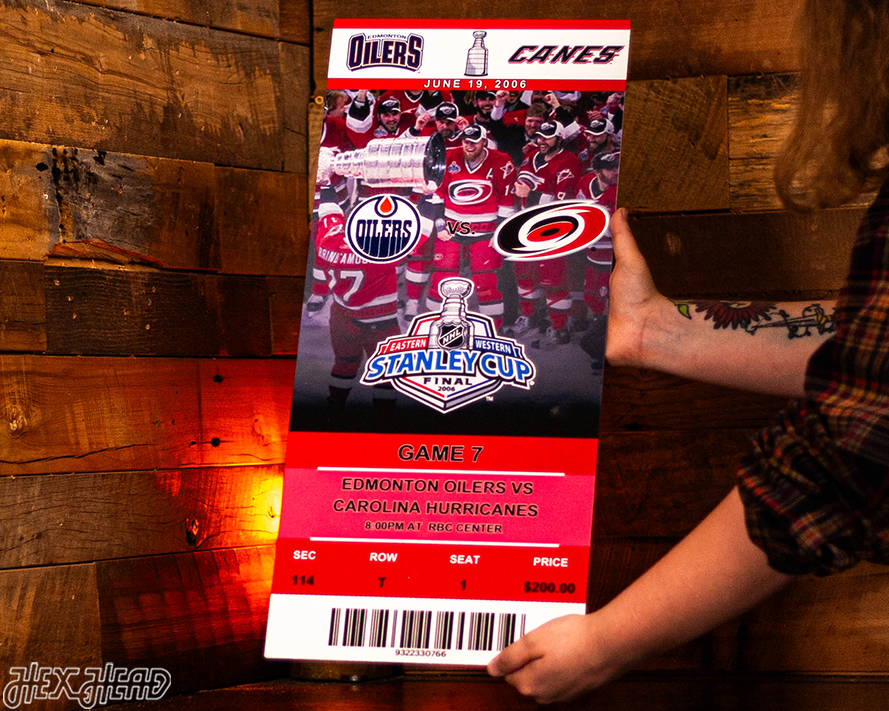2006 Stanley Cup Ticket Stub Single Layer Metal Wall Art