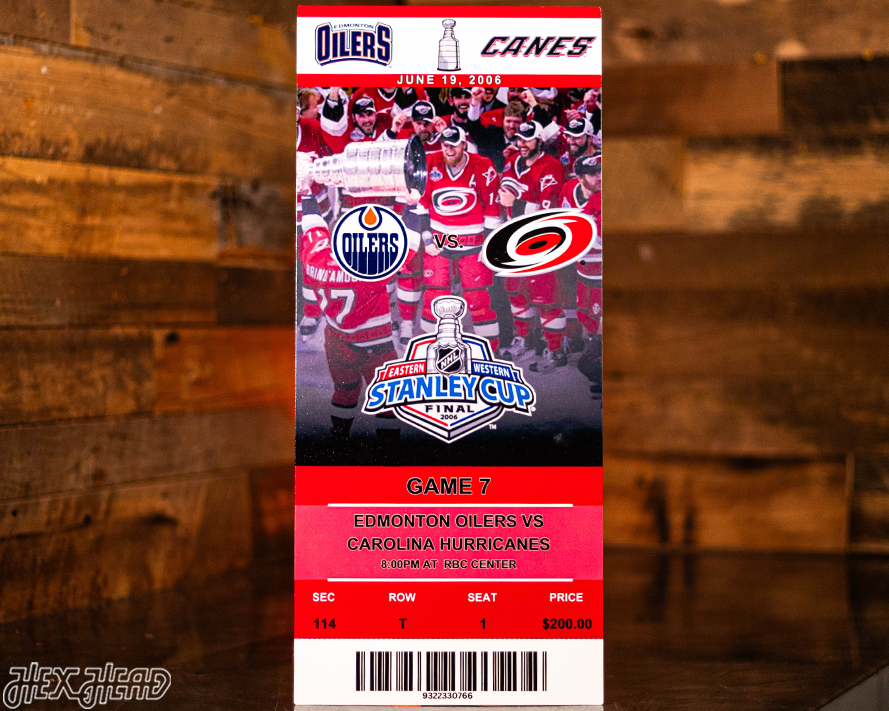Personalized 2006 Stanley Cup Ticket Stub Single Layer Metal Wall Art