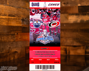Personalized 2006 Stanley Cup Ticket Stub Single Layer Metal Wall Art