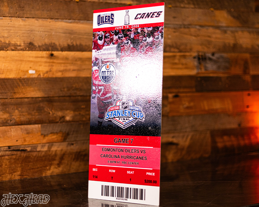2006 Stanley Cup Ticket Stub Single Layer Metal Wall Art