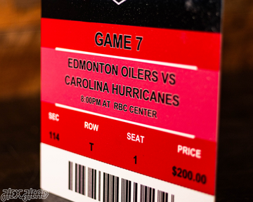 Personalized 2006 Stanley Cup Ticket Stub Single Layer Metal Wall Art