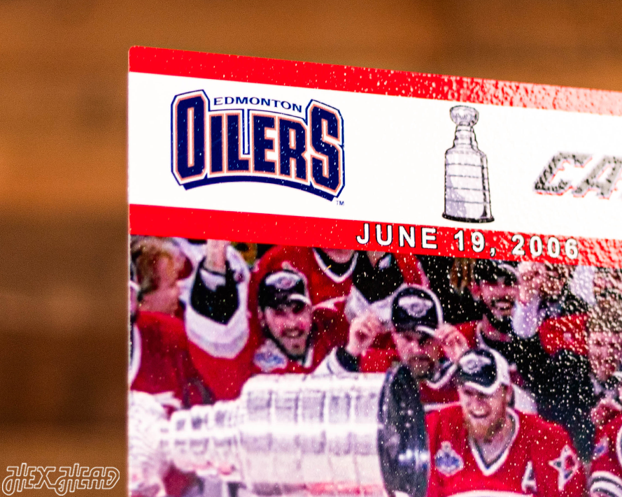 Personalized 2006 Stanley Cup Ticket Stub Single Layer Metal Wall Art