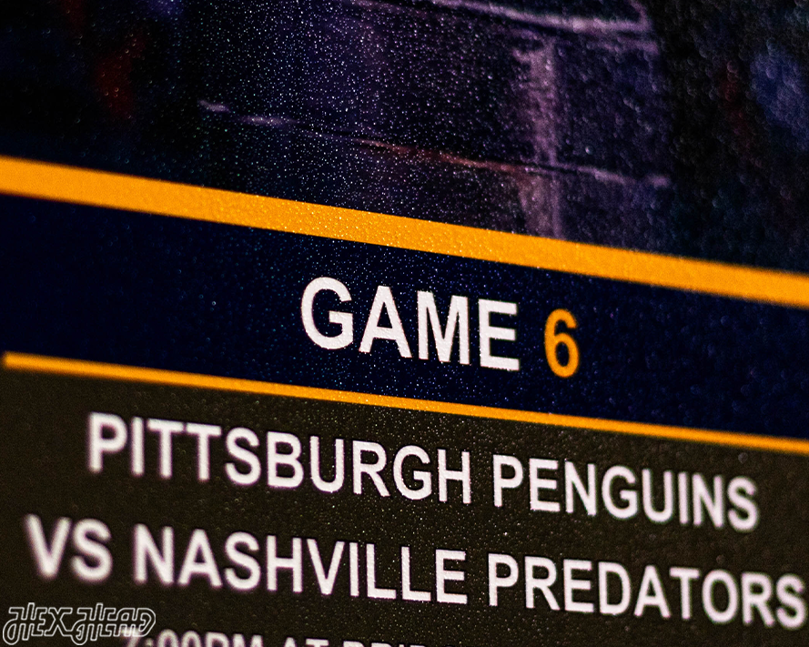 Pittsburgh Penguins 2017 Stanley Cup Ticket Stub Single Layer Metal Wall Art