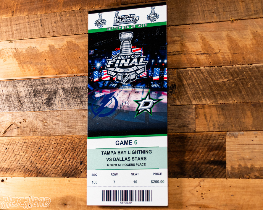 Tampa Bay Lightning 2020 Stanley Cup Ticket Stub Single Layer Metal Wall Art