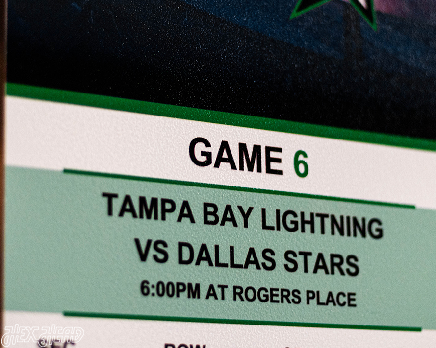 Tampa Bay Lightning 2020 Stanley Cup Ticket Stub Single Layer Metal Wall Art