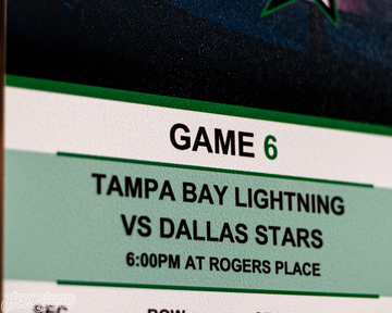 Tampa Bay Lightning 2020 Stanley Cup Ticket Stub Single Layer Metal Wall Art