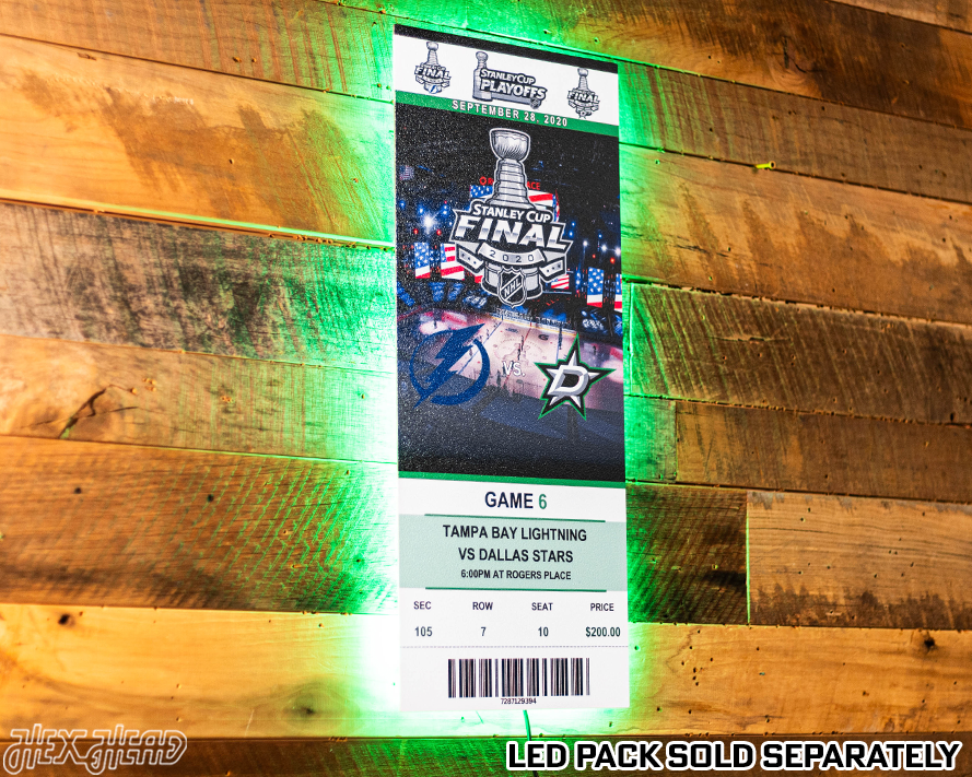 Tampa Bay Lightning 2020 Stanley Cup Ticket Stub Single Layer Metal Wall Art