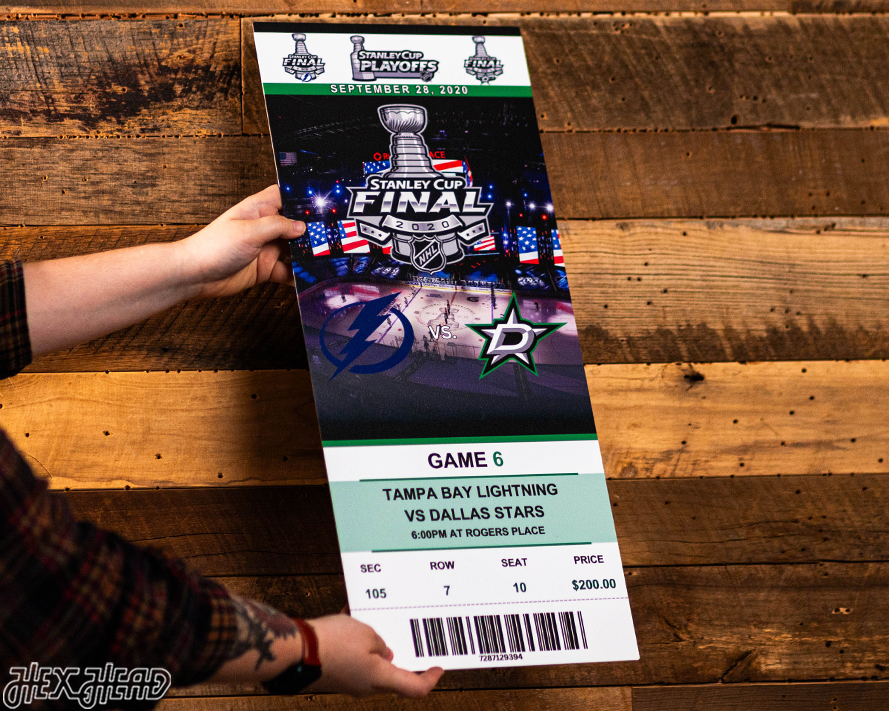 Tampa Bay Lightning 2020 Stanley Cup Ticket Stub Single Layer Metal Wall Art