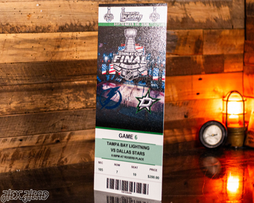 Tampa Bay Lightning 2020 Stanley Cup Ticket Stub Single Layer Metal Wall Art