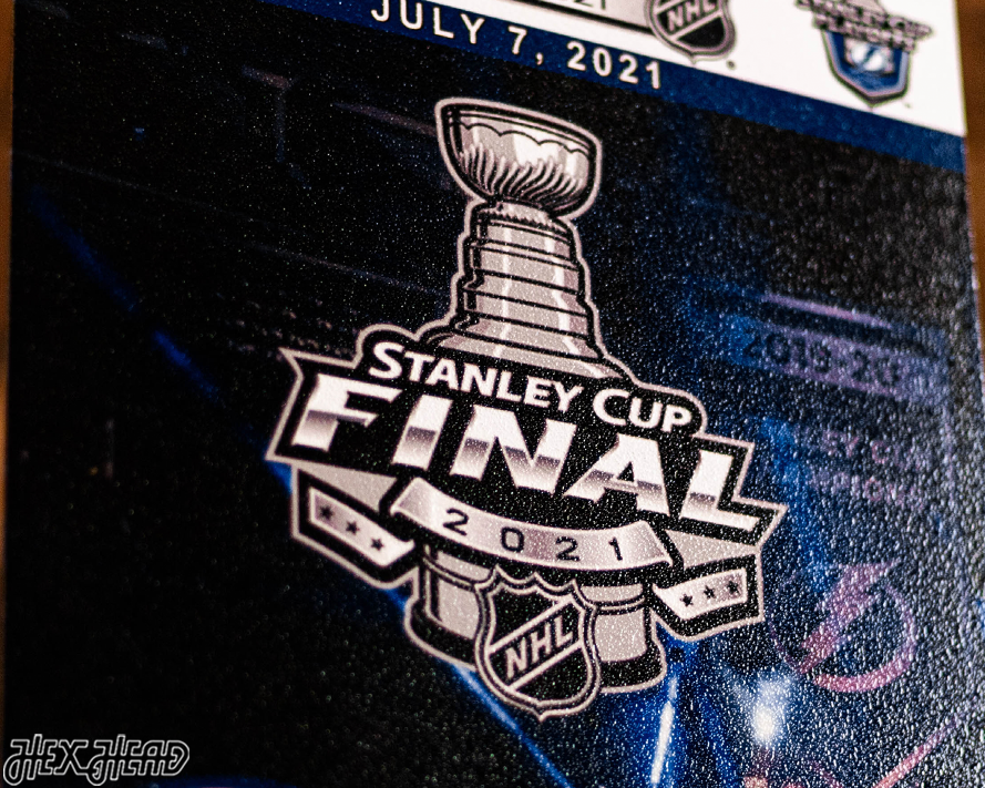 Tampa Bay Lightning 2021 Stanley Cup Ticket Stub Single Layer Metal Wall Art