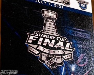 Tampa Bay Lightning 2021 Stanley Cup Ticket Stub Single Layer Metal Wall Art