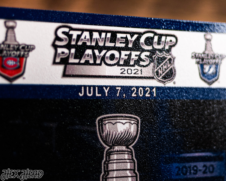 Tampa Bay Lightning 2021 Stanley Cup Ticket Stub Single Layer Metal Wall Art
