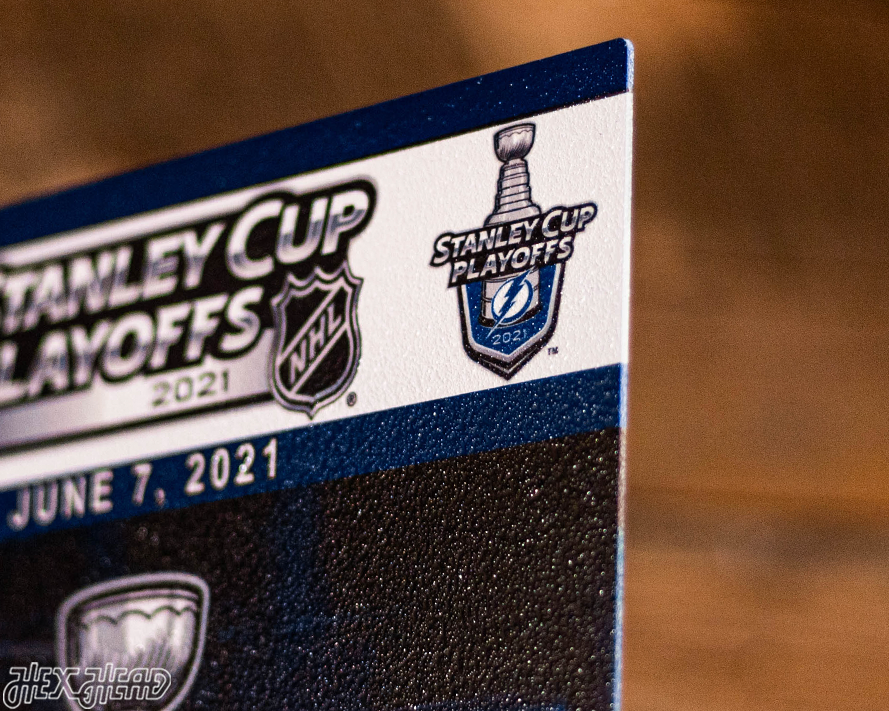 Tampa Bay Lightning 2021 Stanley Cup Ticket Stub Single Layer Metal Wall Art