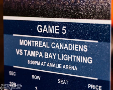 Tampa Bay Lightning 2021 Stanley Cup Ticket Stub Single Layer Metal Wall Art