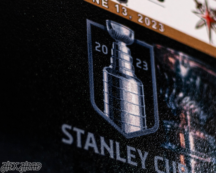 Vegas Golden Knights 2023 Stanley Cup Ticket Stub Single Layer Metal Wall Art